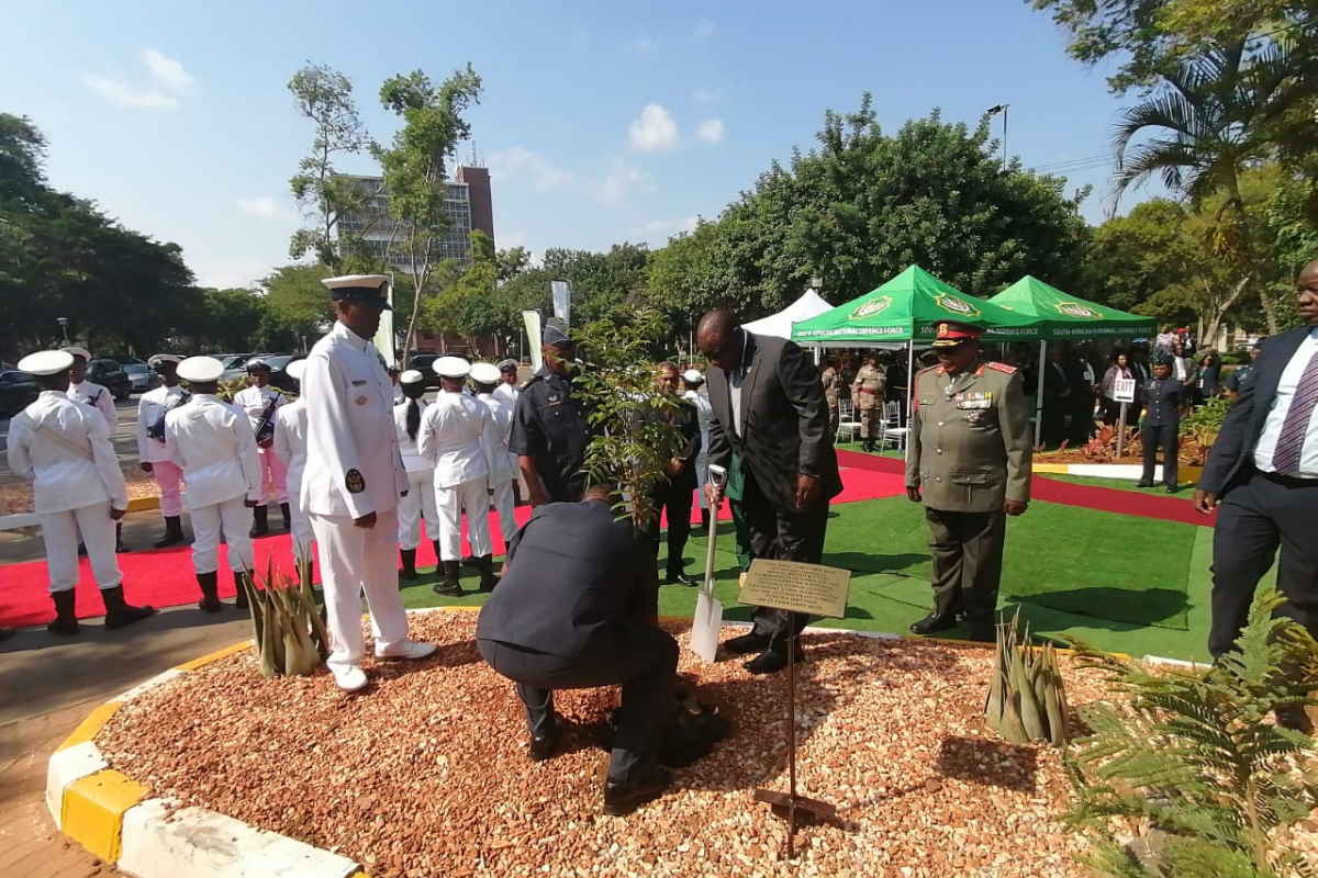 South Africa's President, Cyril Ramaphosa, plants tree on National ...