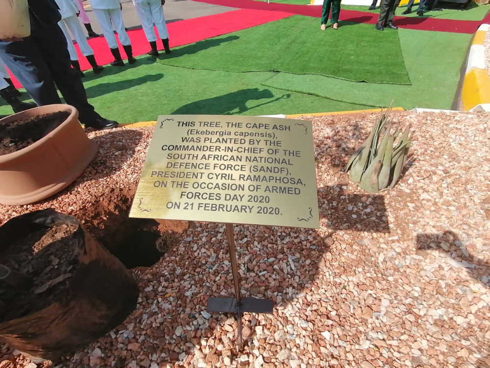 Cyril Ramaphosa Plant Trees Not Bombs Campaign